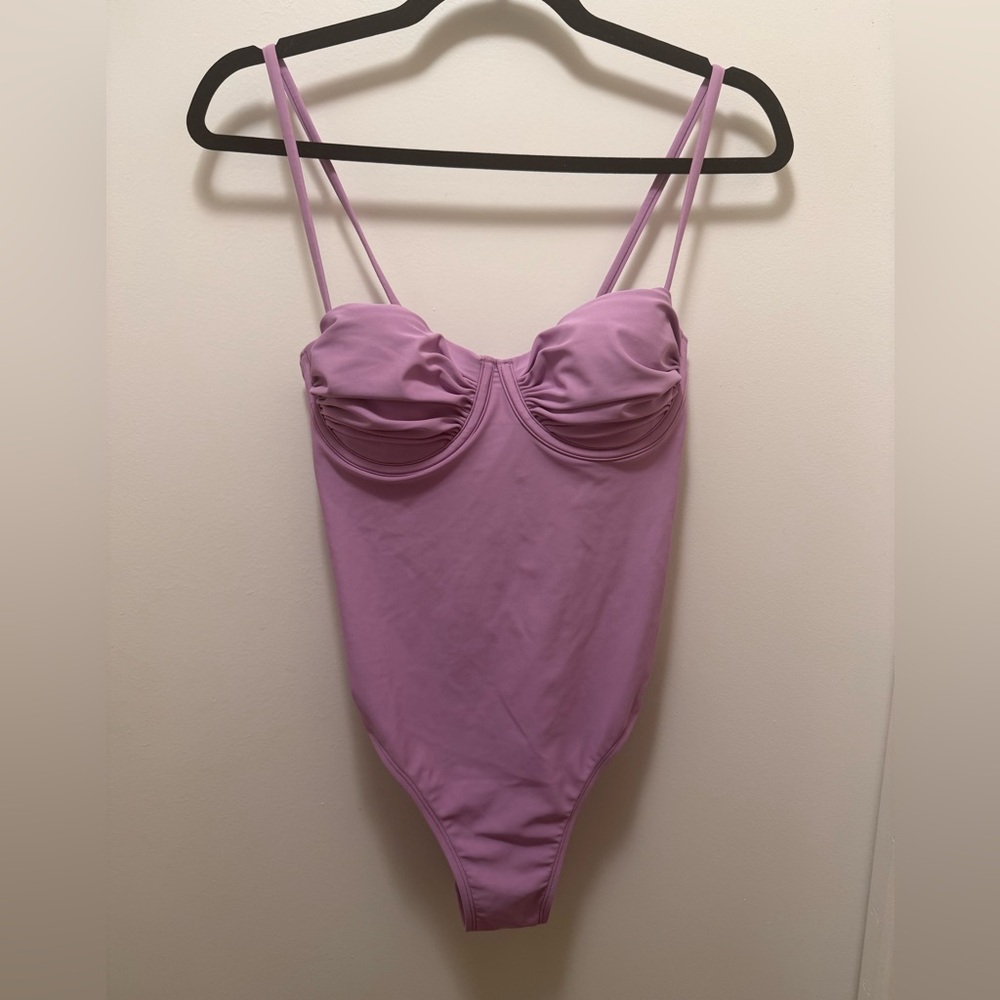 Cupshe Lilac One Piece Swimsuit